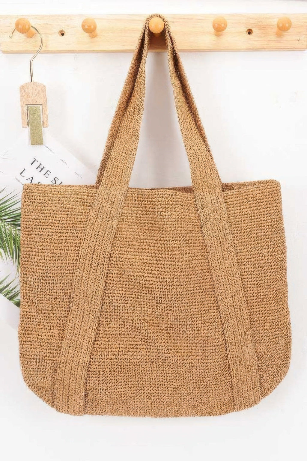Woven Straw Tote Bag