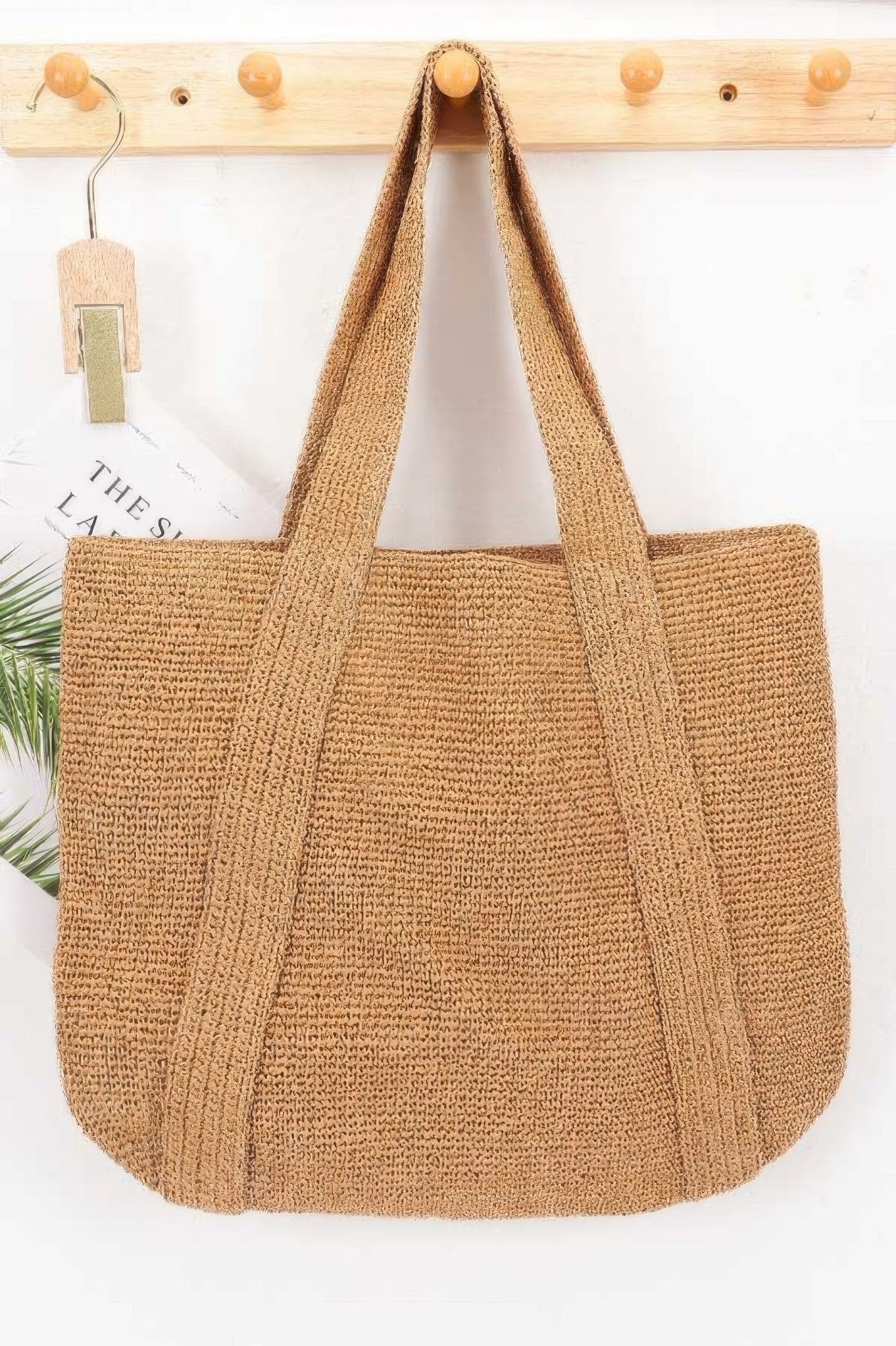 Woven Straw Tote Bag