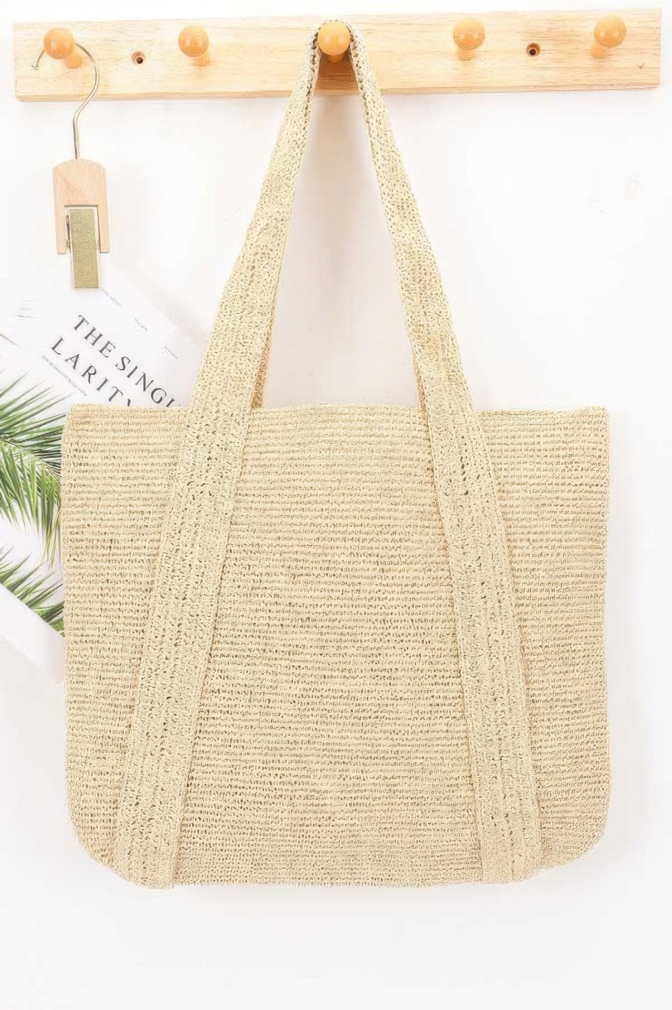 Woven Straw Tote Bag